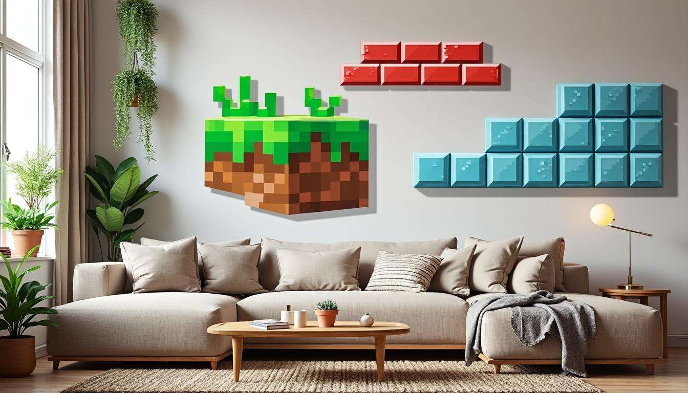 ajoutez une touche unique à votre décoration en 2025 avec des stickers muraux minecraft : conseils et idées pour personnaliser votre intérieur facilement et avec créativité !