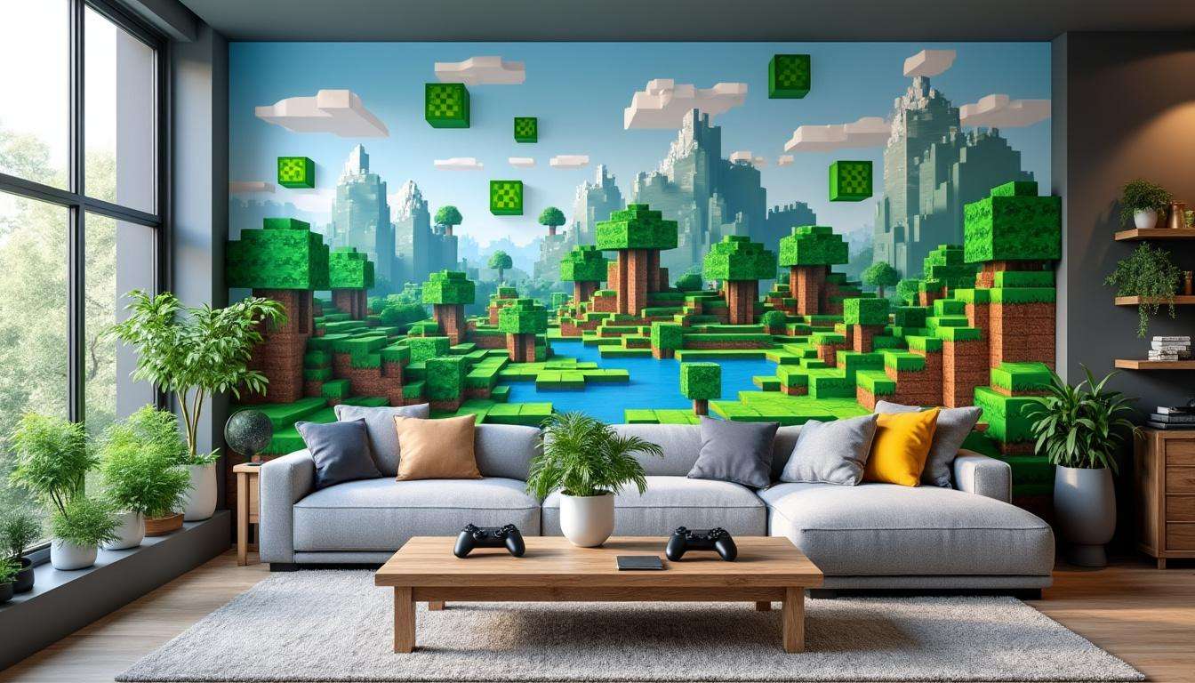 Découvrez comment personnaliser votre intérieur avec des stickers muraux minecraft en 2025