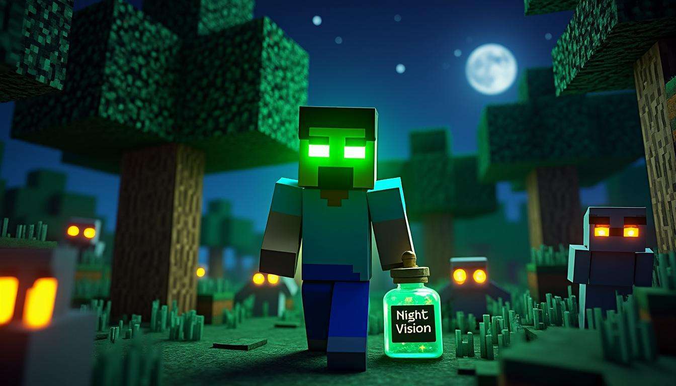 Comment activer et utiliser la vision nocturne dans minecraft en 2025