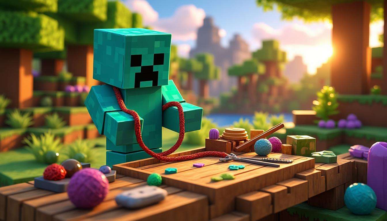 Comment fabriquer facilement une laisse dans minecraft en 2025 ?