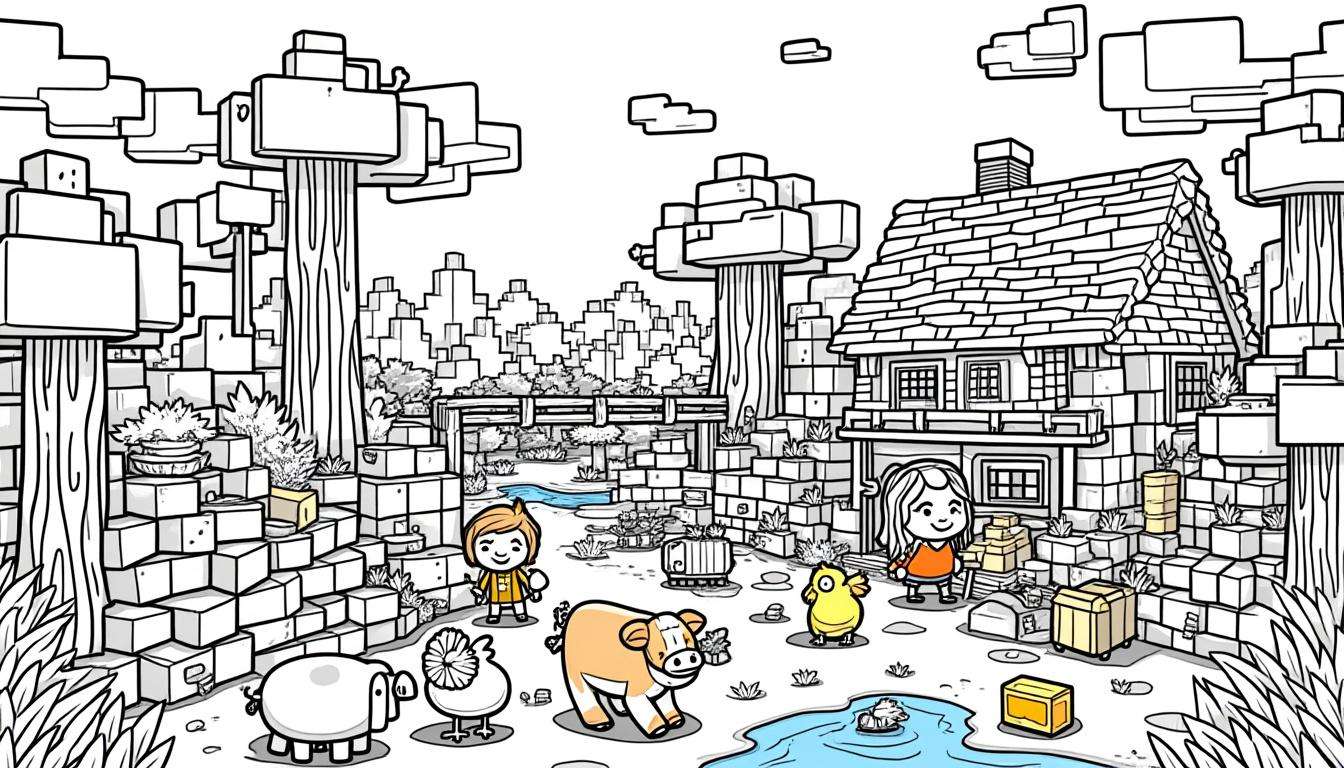 découvrez une sélection de dessins minecraft à colorier, gratuits et faciles à imprimer. idéal pour stimuler la créativité des enfants avec des modèles variés et des astuces amusantes pour petits fans de minecraft !