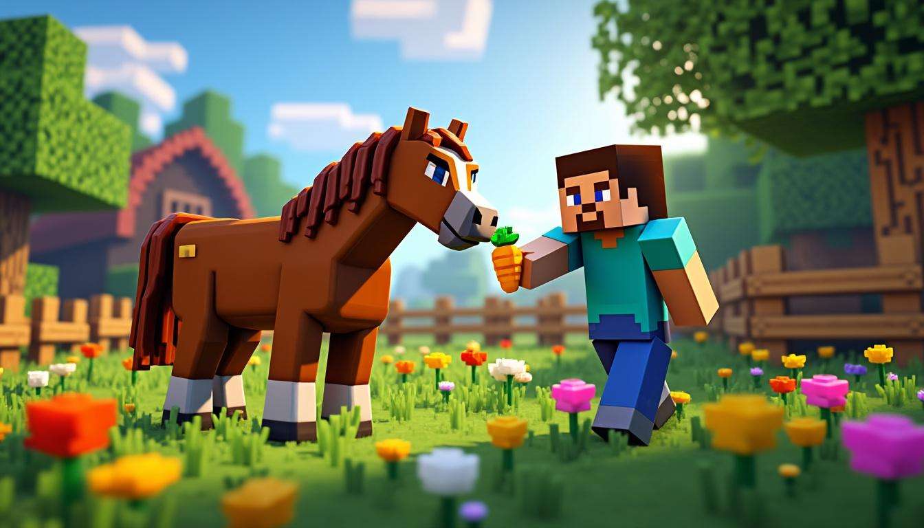 Que donner à manger à son cheval dans minecraft ?
