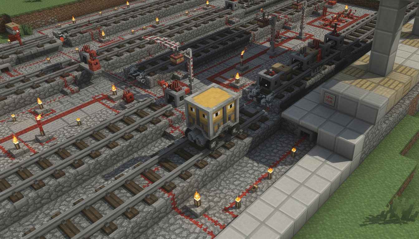 Comment construire un rail efficace dans minecraft