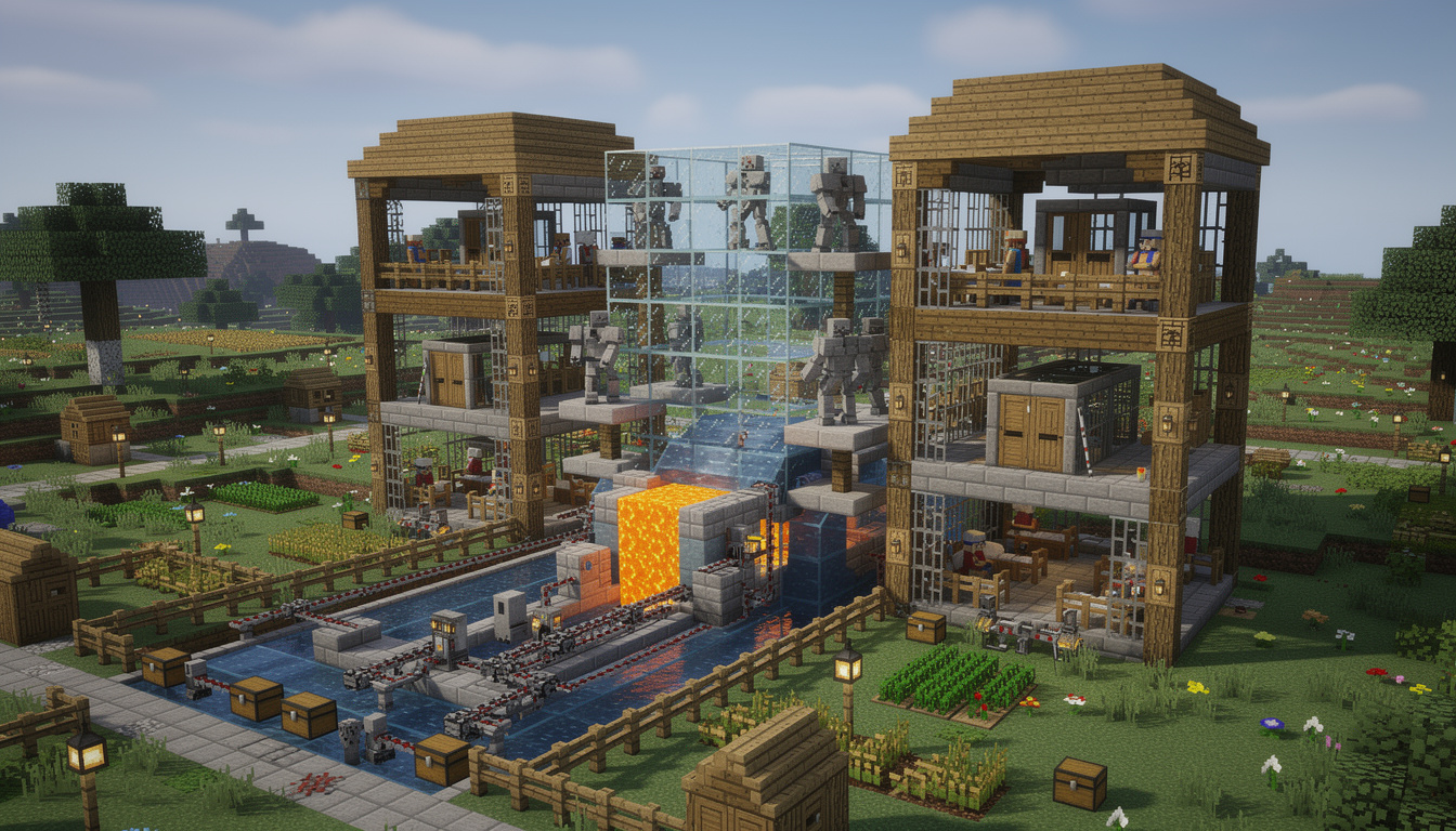 Comment créer une ferme à fer efficace dans minecraft