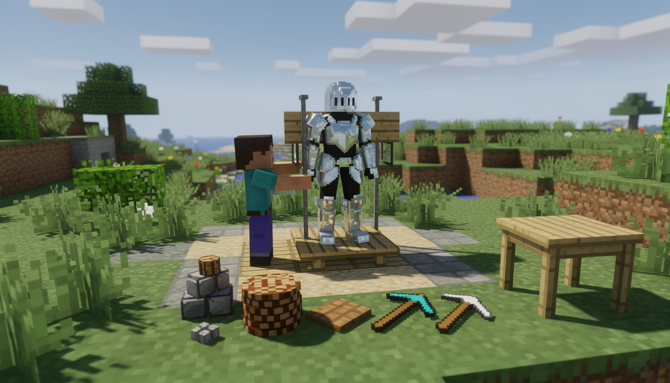 Comment fabriquer un porte armure efficace dans minecraft