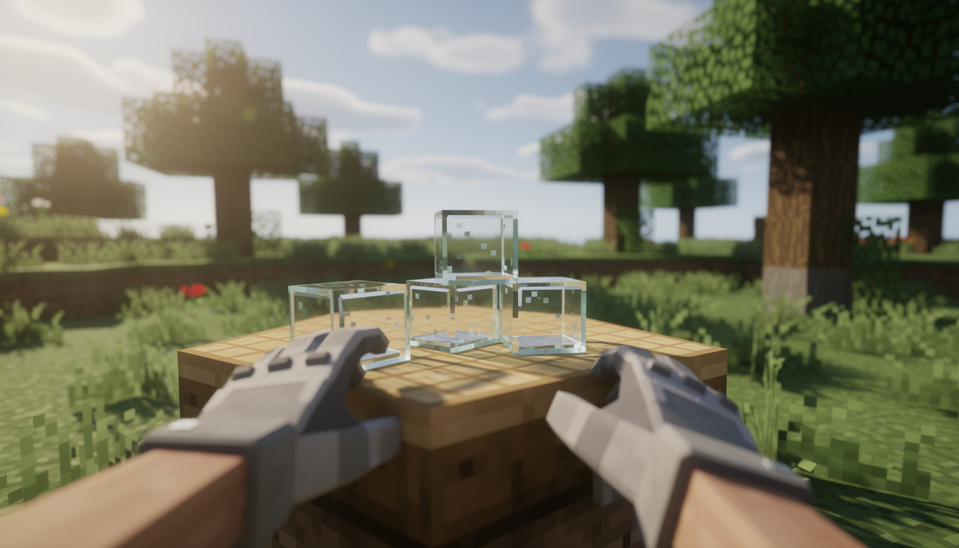 Comment faire des vitres dans minecraft facilement