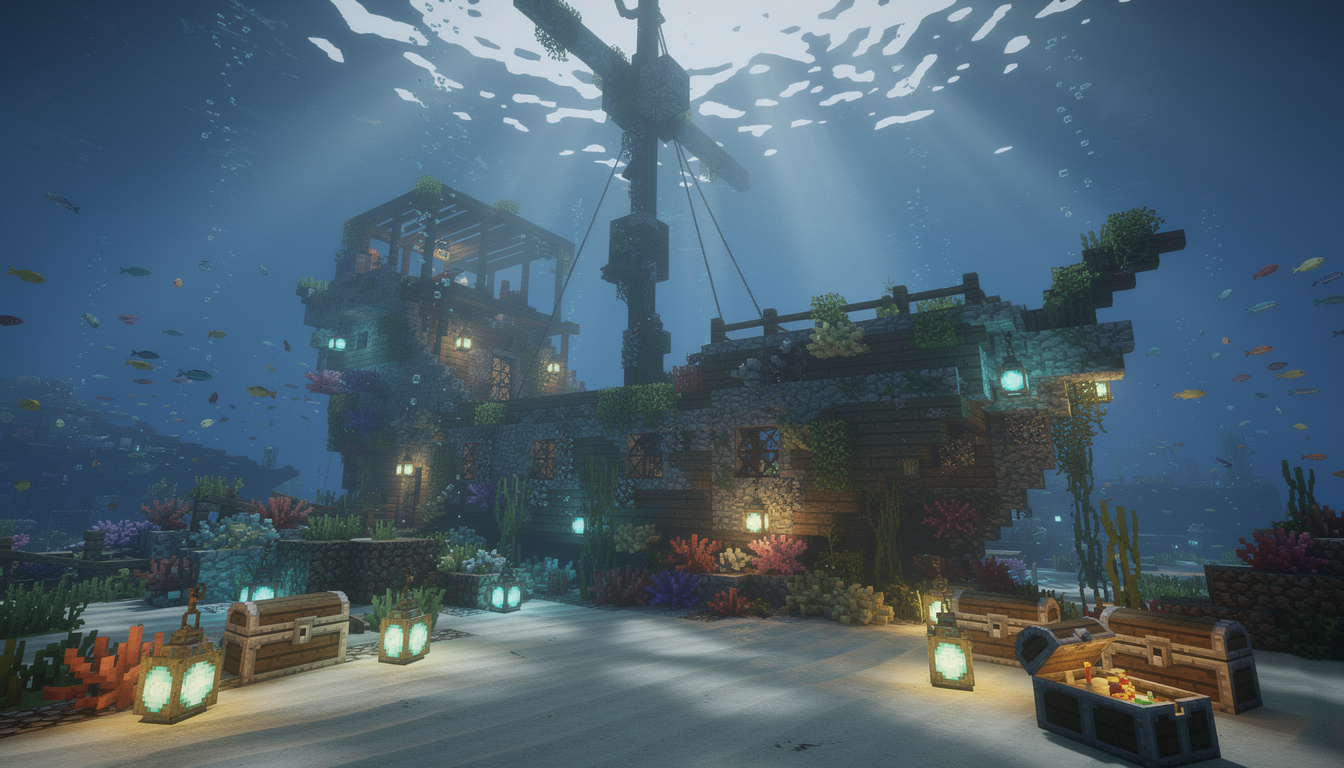 Découvrir l&rsquo;épave de navire dans minecraft : guide complet et astuces