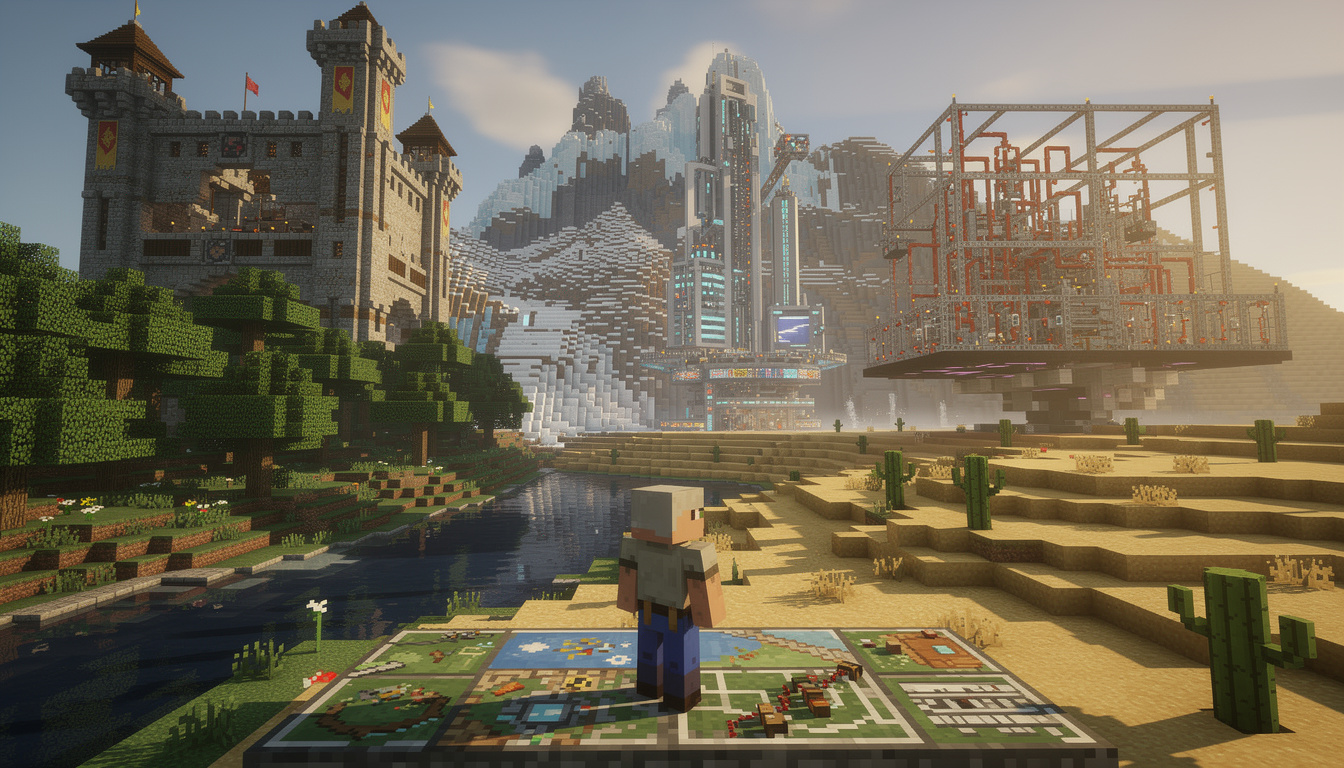 Découvrir les meilleures cartes minecraft pour tous les styles de jeu