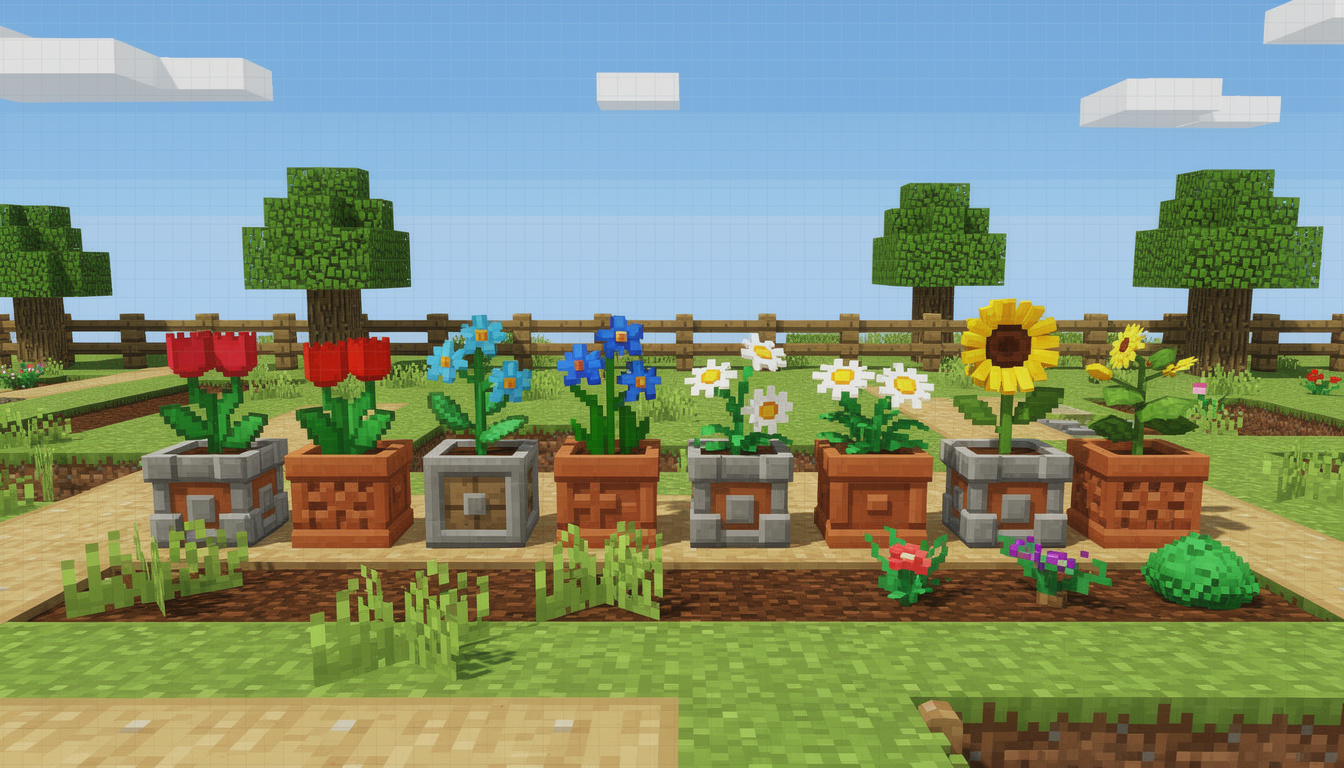 Tout savoir sur le pot de fleur minecraft et son utilité