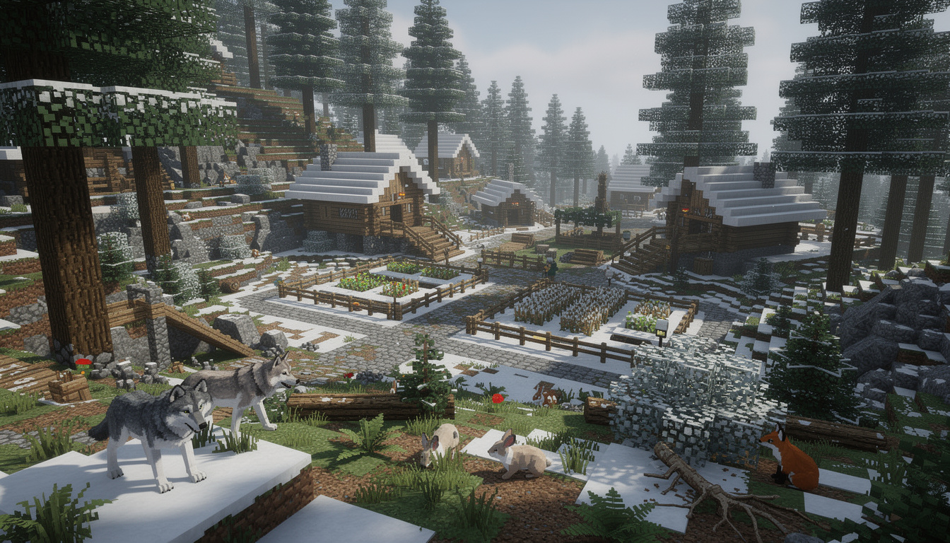 Biome Forêt de taïga Minecraft : caractéristiques, mobs, villages et seeds