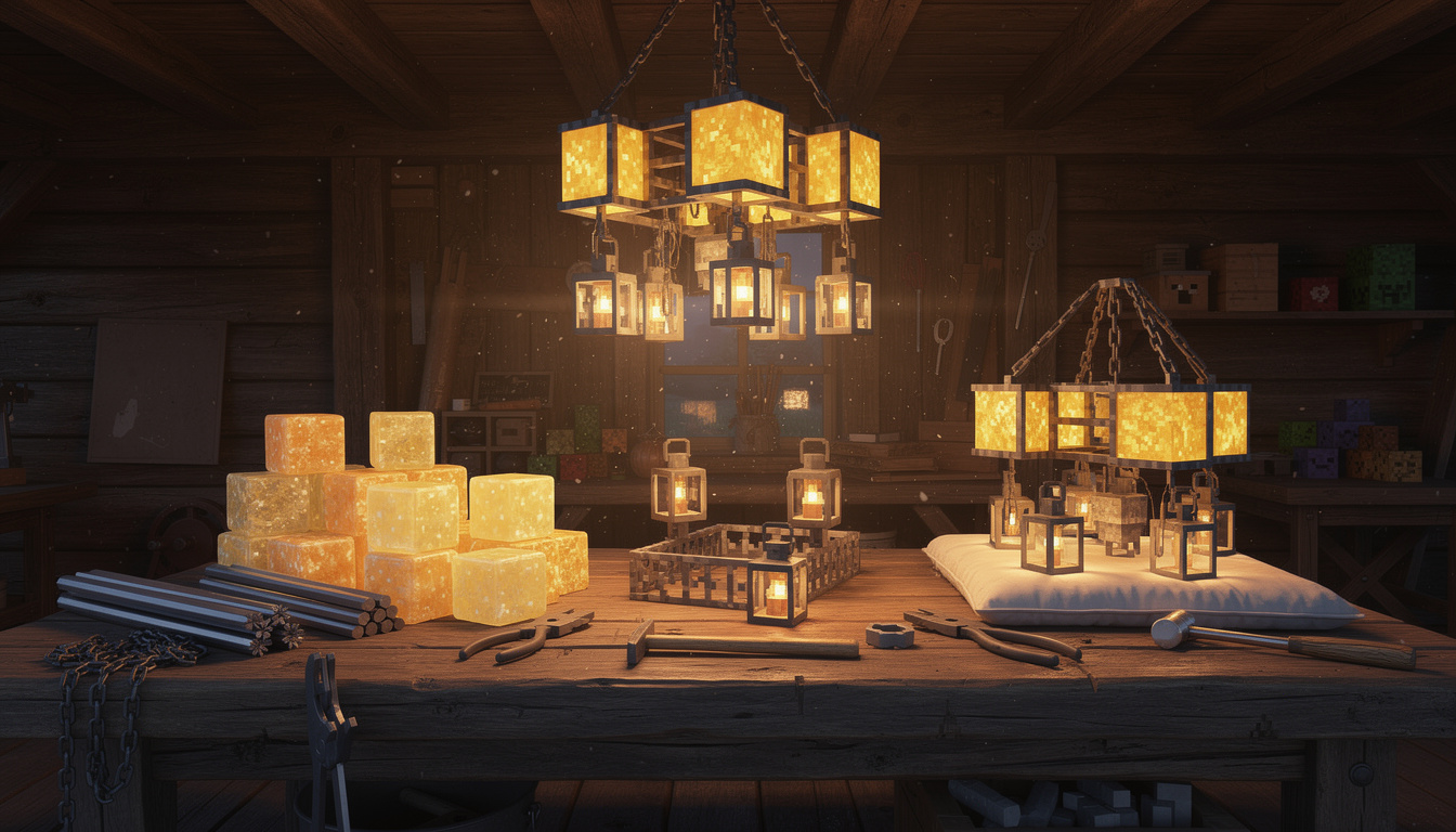 Comment fabriquer un lustre minecraft pour illuminer vos constructions