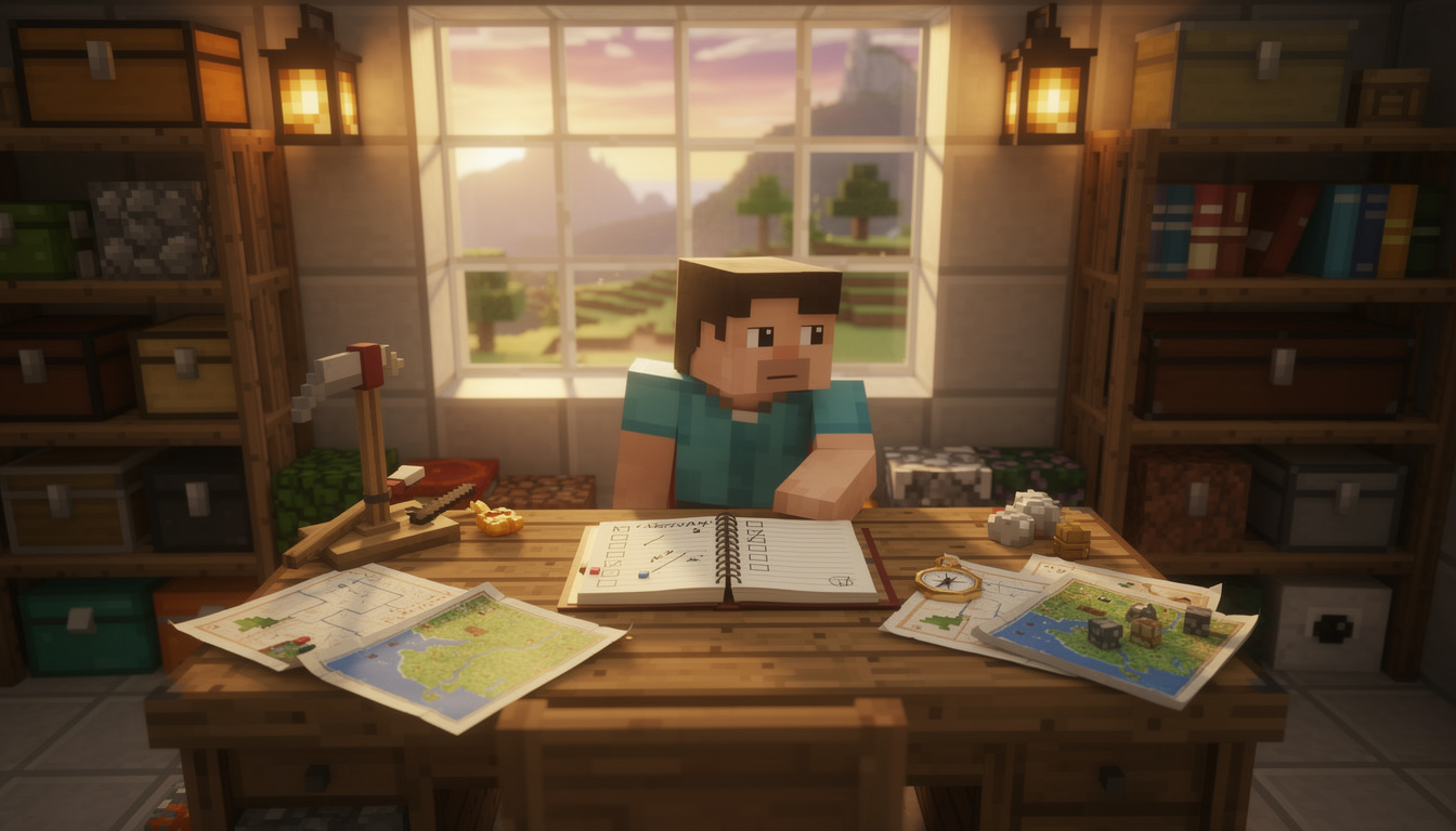 Comment utiliser un cahier de texte dans minecraft pour mieux s&rsquo;organiser