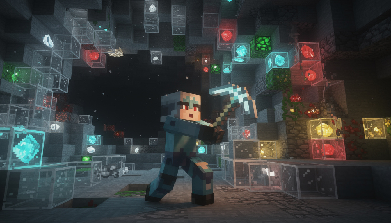 découvrez le texture pack xray pour minecraft 1.21.4 et explorez ses fonctionnalités uniques pour améliorer votre expérience de jeu en révélant les minerais et ressources cachés.