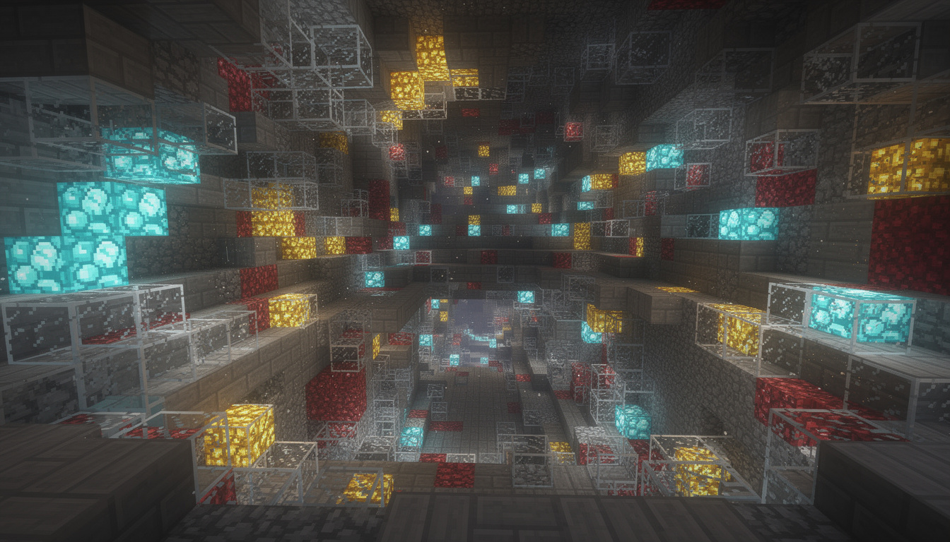 Découvrez le texture pack xray pour minecraft 1.21.4 et ses fonctionnalités