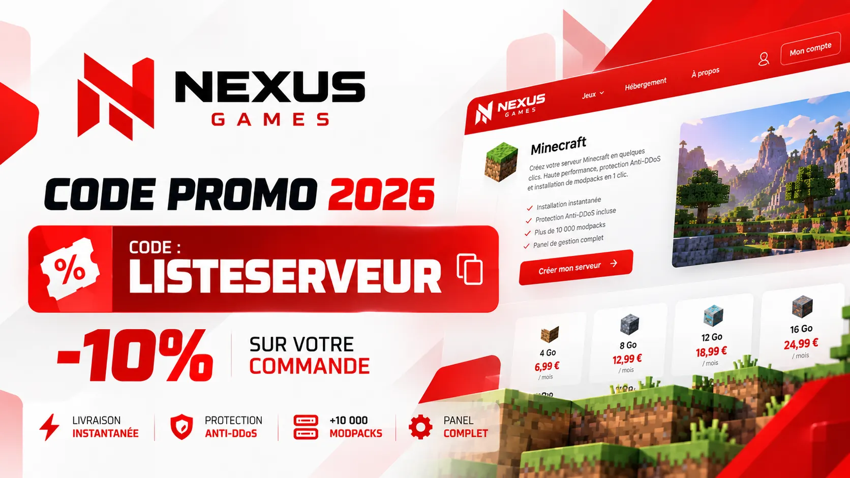 Code promo Nexus games