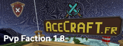 Bannière du serveur Minecraft Acecraft