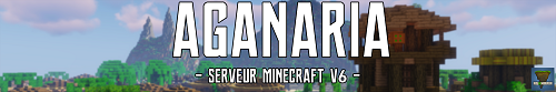 Bannière du serveur Minecraft Aganaria