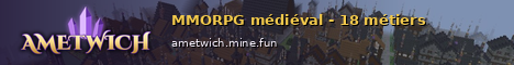 Bannière du serveur Minecraft AMETWICH