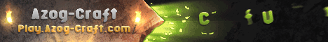 Bannière du serveur Minecraft AzogCraft