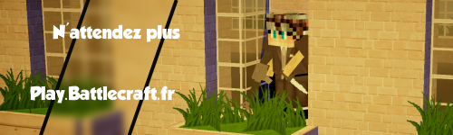 Bannière du serveur Minecraft BattleCraft