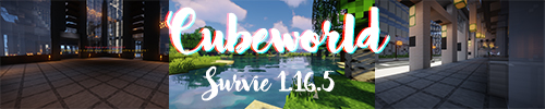 Bannière du serveur Minecraft CubeWorld