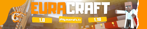 Bannière du serveur Minecraft EuraCraft