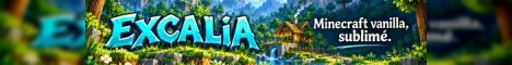 Bannière du serveur Minecraft Excalia