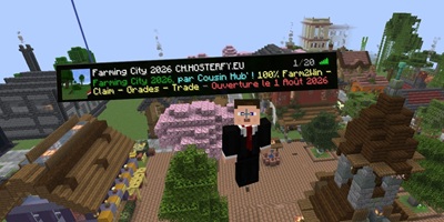Bannière du serveur Minecraft Farming City 2026