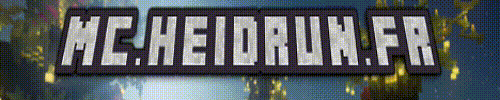 Bannière du serveur Minecraft HEIDRUN