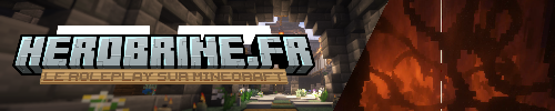 Bannière du serveur Minecraft Herobrine.fr