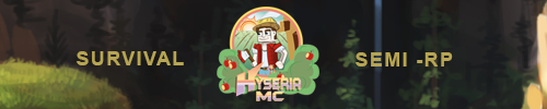Bannière du serveur Minecraft Hyseria
