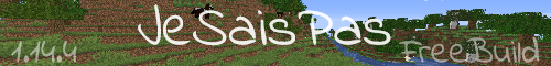 Bannière du serveur Minecraft JeSaisPas