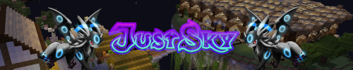 Bannière du serveur Minecraft JustSky