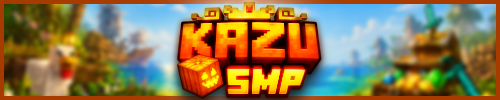 Bannière du serveur Minecraft KazuSMP - Anarchy &amp; Farm