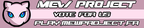 Bannière du serveur Minecraft Mew Project