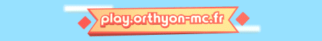 Bannière du serveur Minecraft OrthyonMC
