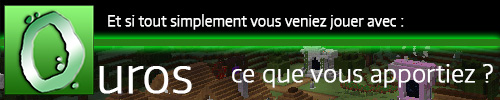 Bannière du serveur Minecraft Ouros 1.20.1