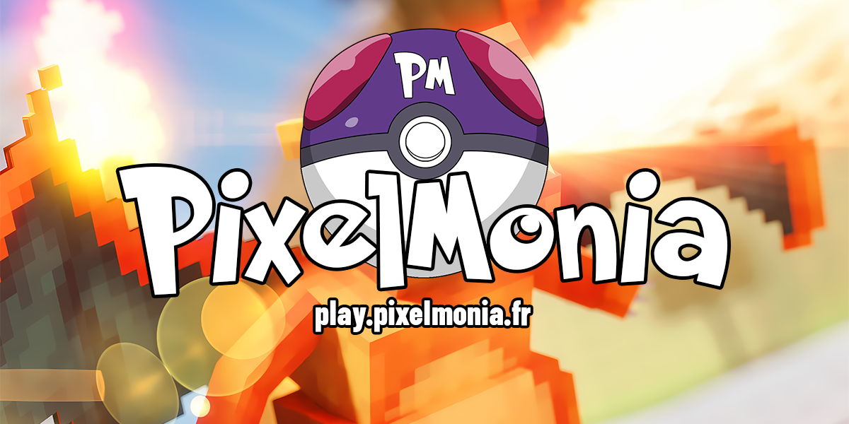 Bannière du serveur Minecraft PixelMonia
