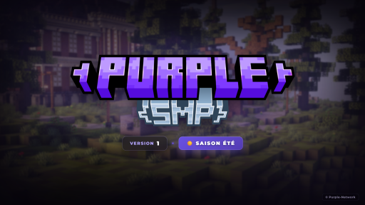 Bannière du serveur Minecraft PurpleSMP