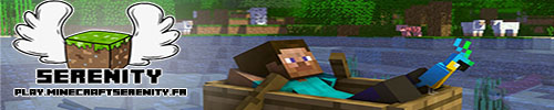 Bannière du serveur Minecraft Serenity
