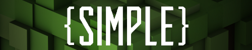 Bannière du serveur Minecraft Simple, le serveur