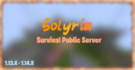 Bannière du serveur Minecraft Solyria