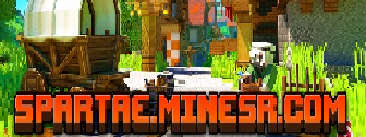 Bannière du serveur Minecraft SPARTAE