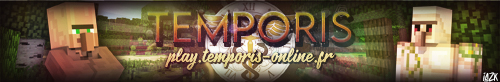 Bannière du serveur Minecraft Temporis