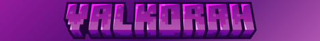Bannière du serveur Minecraft Valkorah